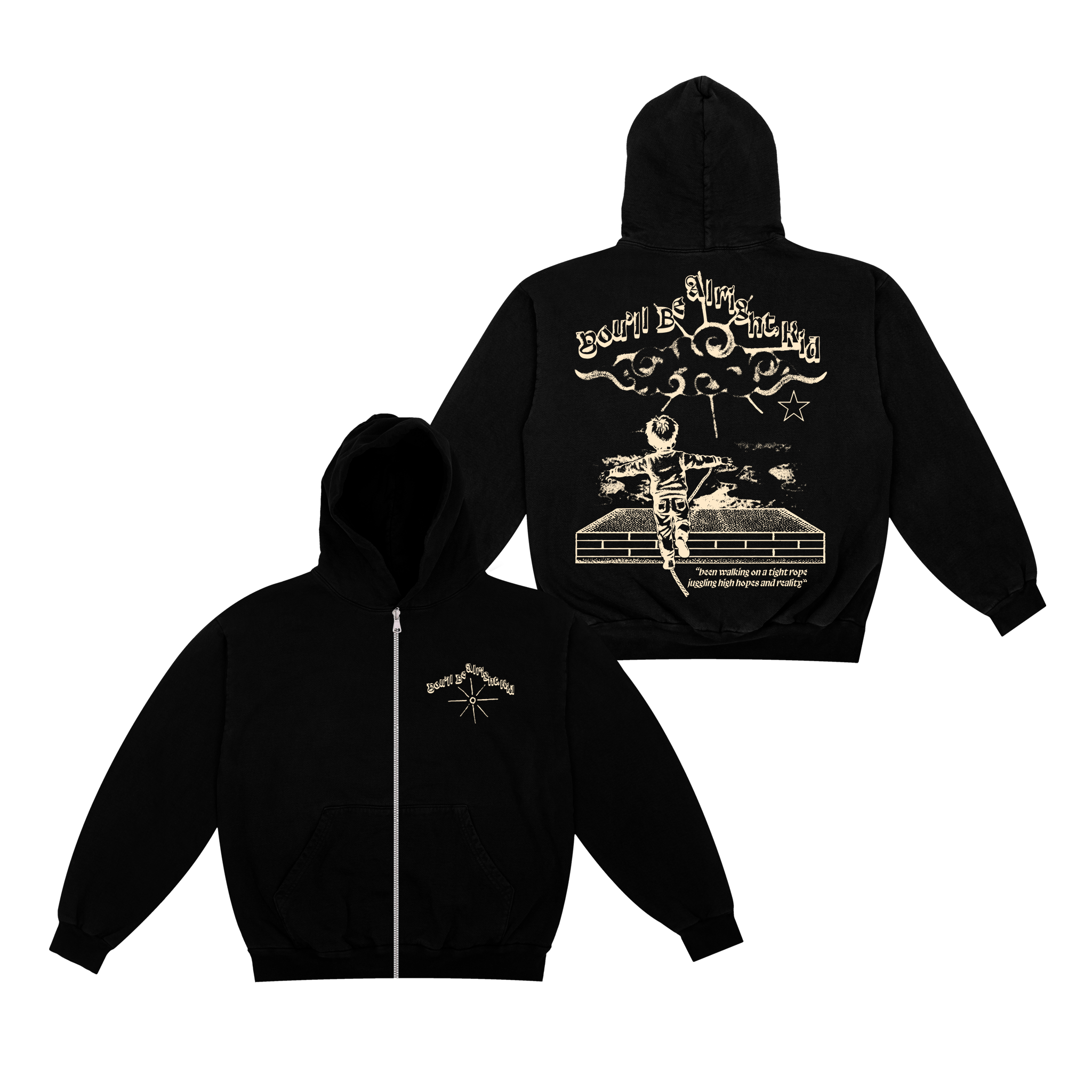 You'll Be Alright, Kid Zip-Up Hoodie